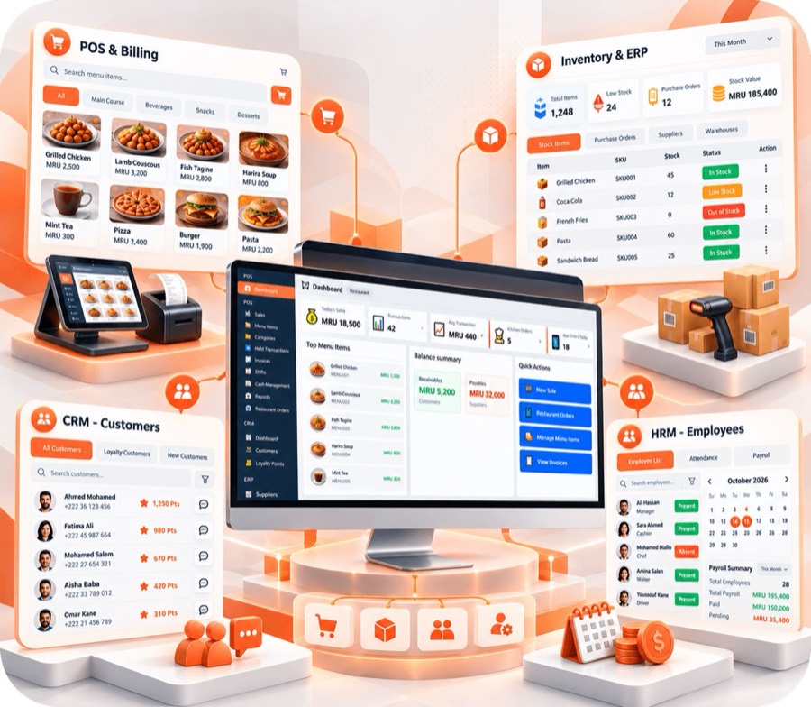 SAIMPEX Business Suite — Softuer i personalizuar · POS, ERP, CRM